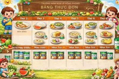 Bảng thực đơn tuần III tháng 3 năm 2026 (Từ ngày 16 dén ngày 20 tháng 3 năm 2026)