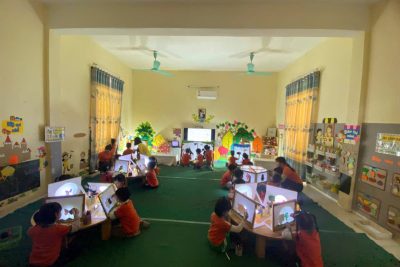 Sinh hoạt chuyên môn theo nghiên cứu bài học Tổ 4 tuổi